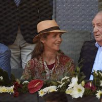 La Infanta Elena y el Rey Juan Carlos en el Madrid Open 2016