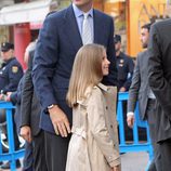 El Rey Felipe y la Infanta Sofía en el partido de Champions Real  Madrid-Manchester City