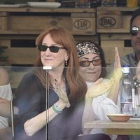 Bruce Springsteen viendo a su hija Jessica Springsteen en el CSI5 de Madrid 2016