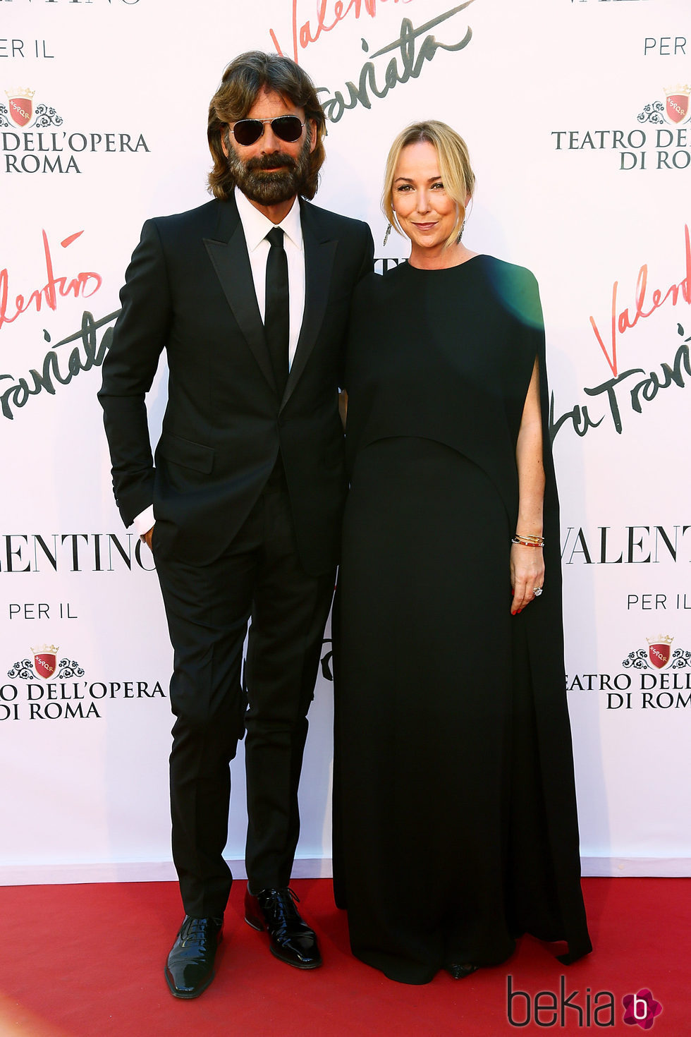 Patrizio Di Marco y Frida Giannini en el estreno de 'La Traviata'  en Roma