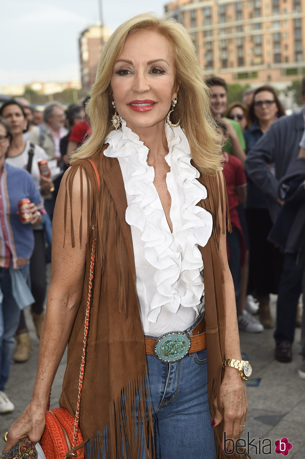 Carmen Lomana durante la gira 'One on one' de PaulMcCartney en Madrid