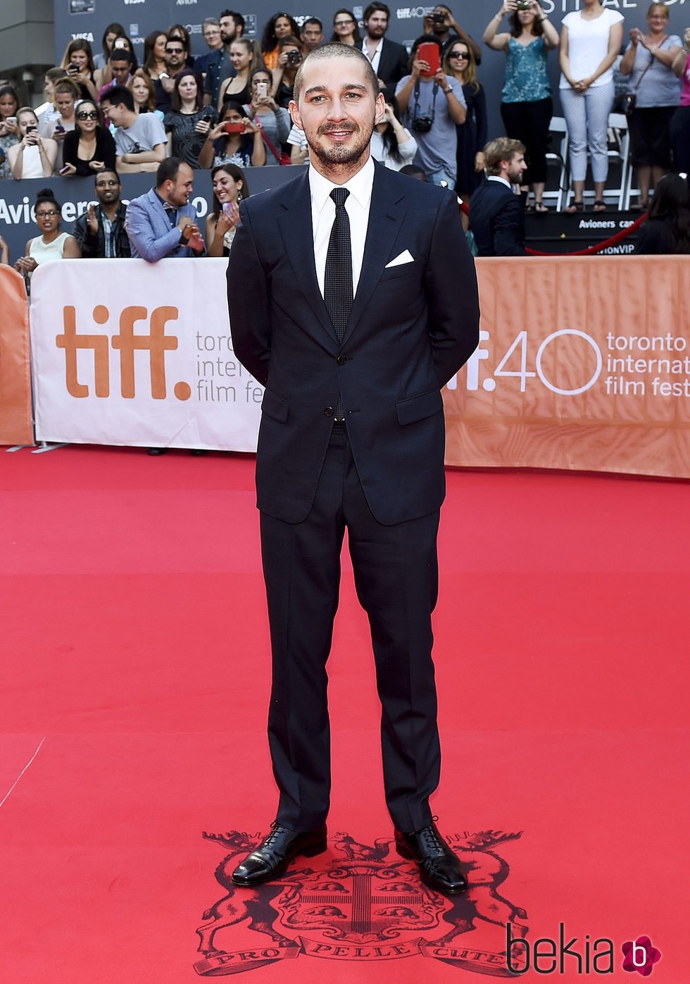 Shia LaBeouf durante la presentación de 'Man Down' en el Festival Internacional del Cine de Toronto