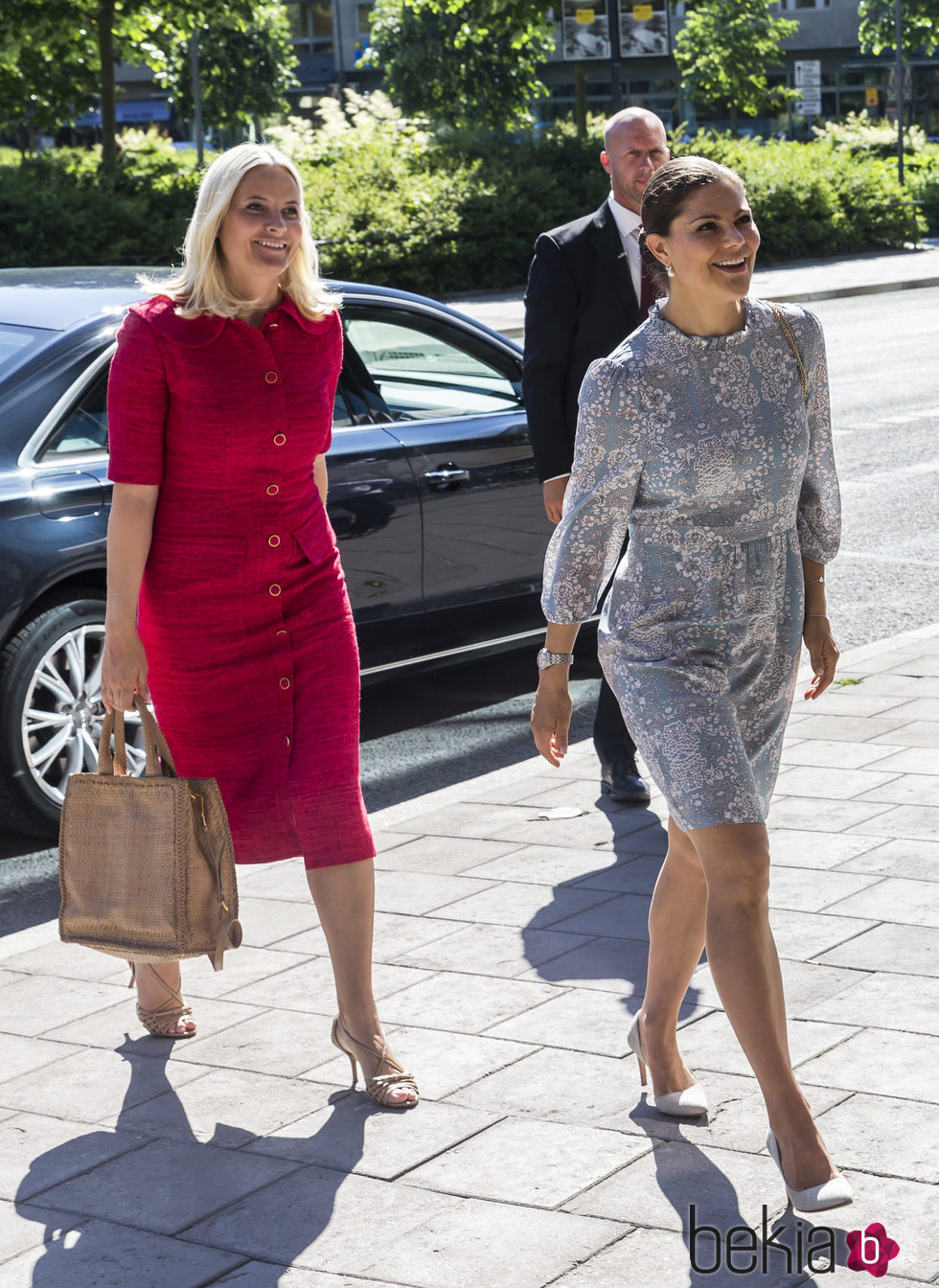 Mette Marit de Noruega y Victoria de Suecia en el Foro de Alimentación de Estocolmo