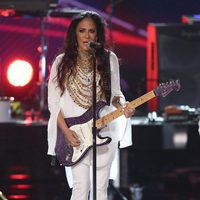 Sheila E. durante su actuación en los BET Awards 2016