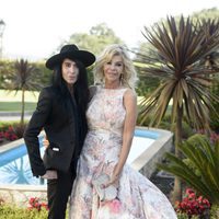 Bibiana Fernández y Mario Vaquerizo en la boda de Álvaro Rojo y Ana Villarubia