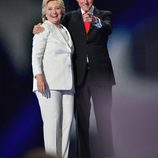 Hillary y Bill Clinton en su Convención Demócrata