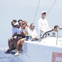 El Rey Felipe VI a bordo del velero Aifos en Mallorca