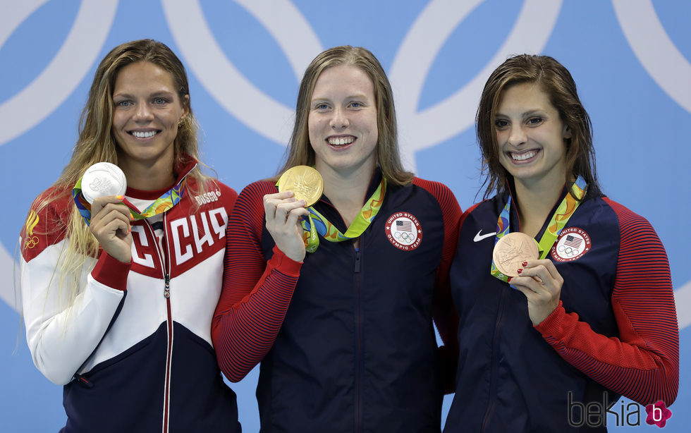 Las ganadoras de los 100 metros a braza en Río 2016