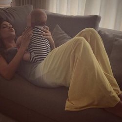 Sara Carbonero disfrutando del pequeño Lucas