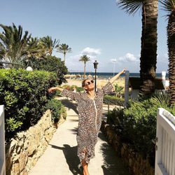 Carla Pereyra disfrutando de sus vacaciones