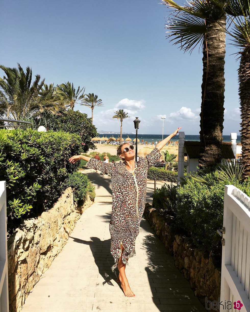 Carla Pereyra disfrutando de sus vacaciones