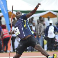 El keniano Julius Yego en uno de sus tiros de jabalina antes de Rio 2016