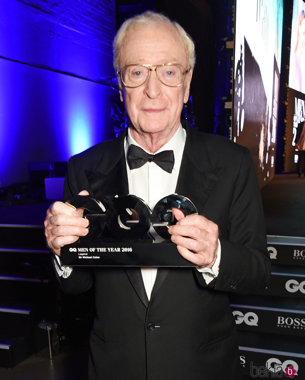 El actor Michael Caine en los Premios GQ 2016