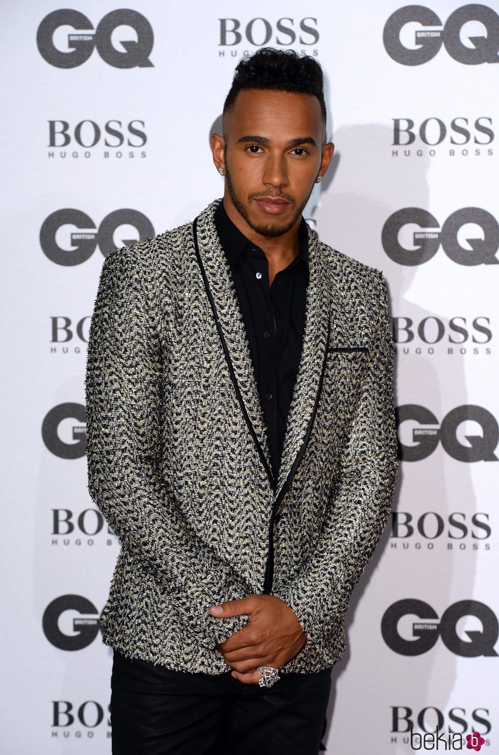 Lewis Hamilton en los Premios GQ 2016 en Londres