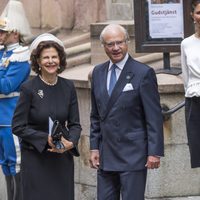 Los Reyes Carlos Gustavo y Silvia de Suecia en la Apertura del Parlamento 2016