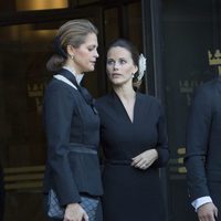 Magdalena de Suecia y Sofia Hellqvist en la apertura del Parlamento 2016