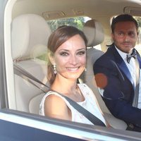 Juan Peña y su mujer en la boda de Kiko Matamoros y Makoke